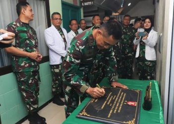 Pangdam VI/Mlw Meresmikan Renovasi Rumah Sakit Setelah Mengikuti Rapat Kerja Dewan Pengawas
