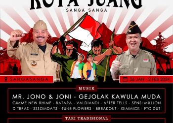 Mr Joni & Joni Meriahkan Festival di Kota Juang Sanga-sanga