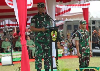 Pimpinan Angkatan Darat Mengakhiri TMMD Ke-119 di Kutai Barat, Kalimantan Timur