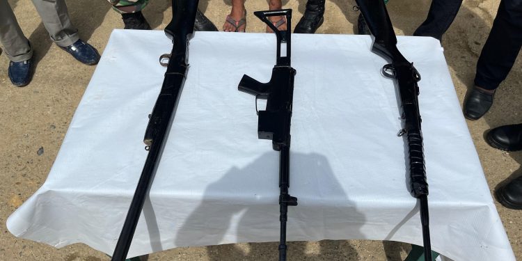 Tiga Senjata Api Ditarik Dari Peredaran, Warga Long Bagun Bantu Jaga Keamanan