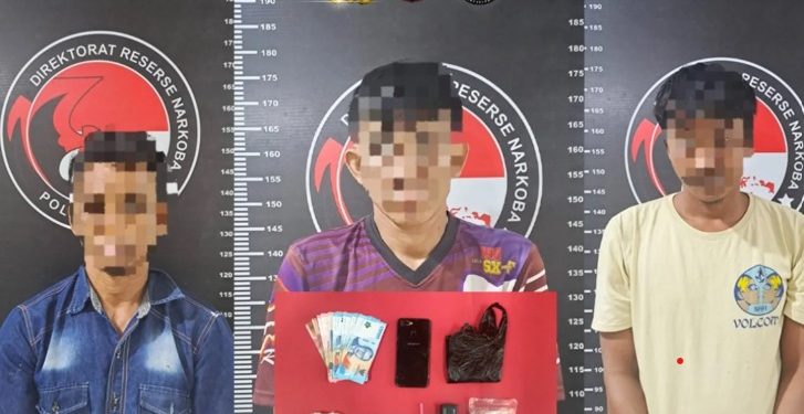 Penggerebekan di Jalan Gunung Jagung, Polisi Amankan 3 Tersangka Narkoba