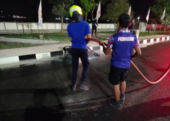 Motor Baru Diservis Terbakar di Depan Kesbangpol Kukar, Ini Kronologinya