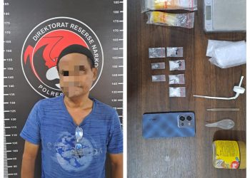 Satresnarkoba Polres Kukar Tangkap Pria 50 Tahun, 8,66 Gram Sabu Disita