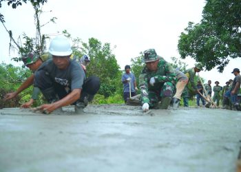 Berkat TMMD, Warga RT 16 Karang Harapan Tak Lagi Sulit Akses Jalan