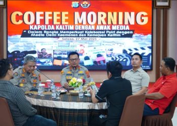 Coffee Morning di Balikpapan, Polda Kaltim Perkuat Hubungan dengan Insan Pers