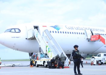 TNI Bersama Instansi Sipil Latih Tanggap Ancaman Bom di Bandara SAMS Sepinggan