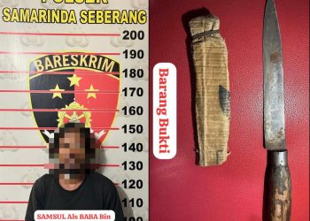 Pisau Badik Panjang 25 cm Digunakan dalam Aksi Kekerasan