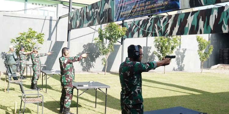 Lomba Menembak Pistol Eksekutif Meriahkan HUT ke-67 Kodam VI/Mulawarman
