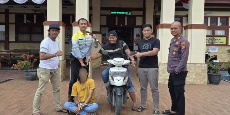 Pria Pemalak Sopir Truk Bersenjata Tajam Diciduk Tim Garangan Polsek Loa Janan