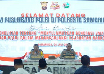 Penanggulangan Kejahatan Narkoba, Puslitbang Polri Lakukan Penelitian di Polresta Samarinda