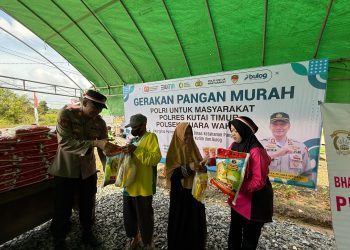 Polsek Muara Wahau Gelar GPM, Warga Kutim Bisa Beli Bapok Murah