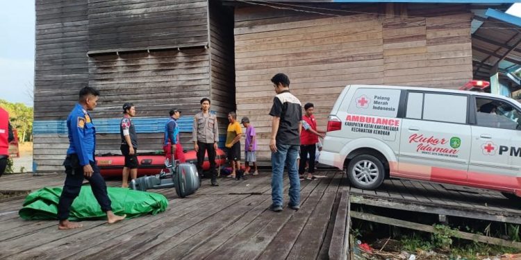 Pemuda Hilang di Kenohan Ditemukan Meninggal, Damkarmatan Kukar Lakukan Evakuasi