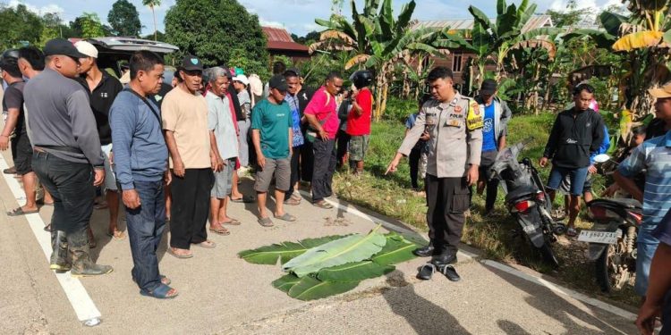 Pemotor Tewas Tersenggol Truk di Jalan Poros Bukit Layang, Polisi Ingatkan Pentingnya Sein