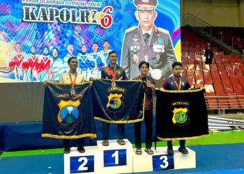 Prestasi Membanggakan, Bripda Gabriel Simorangkir Raih Emas dan Perunggu di Kapolri Cup VI Taekwondo