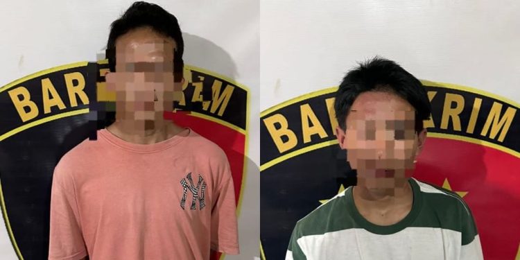 Aksi Nekat Jambret di Jalan Manunggal Jaya, Dua Pelaku Ditangkap Tim Setang Polsek Tenggarong Seberang
