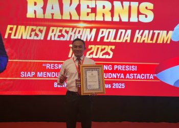 Satreskrim Polres Kutim Raih Juara I Bidang Operasional di Rakernis Polda Kaltim 2025