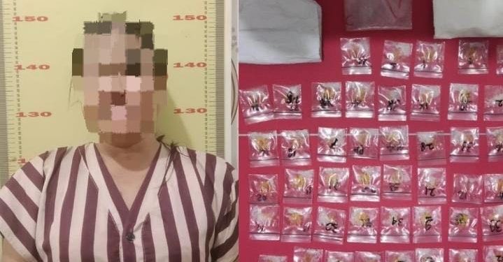 Ibu Rumah Tangga di Kota Bangun Ditangkap Polisi, Simpan Puluhan Paket Sabu