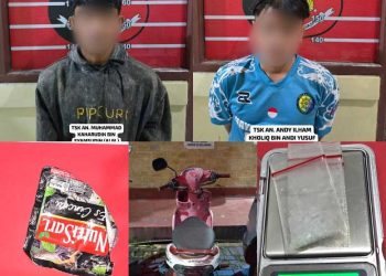 Berawal dari Informasi Warga, Polsek Loa Janan Ungkap Peredaran Sabu di Loa Ranten dan Tangkap Dua Pemuda yang Kini Terancam 20 Tahun Penjara