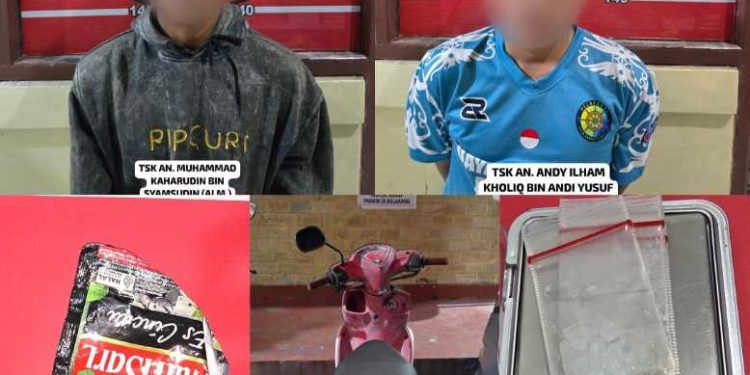 Berawal dari Informasi Warga, Polsek Loa Janan Ungkap Peredaran Sabu di Loa Ranten dan Tangkap Dua Pemuda yang Kini Terancam 20 Tahun Penjara