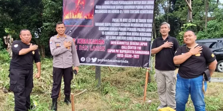 Polresta Samarinda Gencarkan Sosialisasi Karhutla, Ingatkan Ancaman Hukum Berat bagi Pelaku