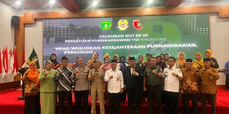Sinergi Purnawirawan TNI AD dengan Pemerintah Kukar Terjalin di HUT ke-22 PPAD
