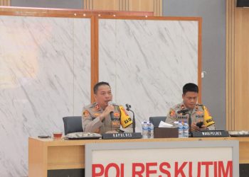 Polres Kutai Timur Gelar Anev Kamtibmas Rutin untuk Jaga Keamanan Wilayah
