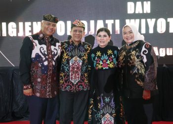 Sinergi TNI-Polri Makin Kokoh, Pangdam VI/Mulawarman Hadiri Acara Kenal Pamit Kapolda Kaltara