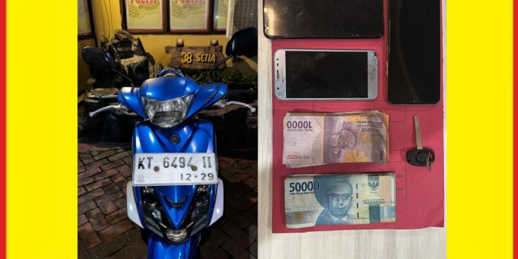 Pemuda di Samarinda Gadaikan Motor Pinjaman, Polisi Bertindak Cepat