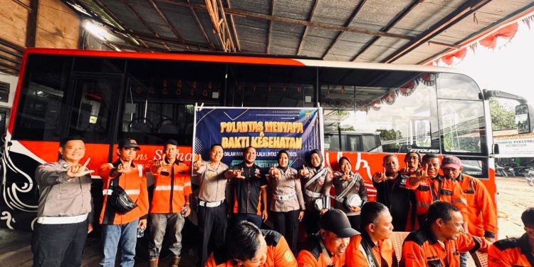 Polresta Samarinda Gelar Polantas Menyapa dan Bakti Kesehatan, Sambut HUT Lalu Lintas ke-70