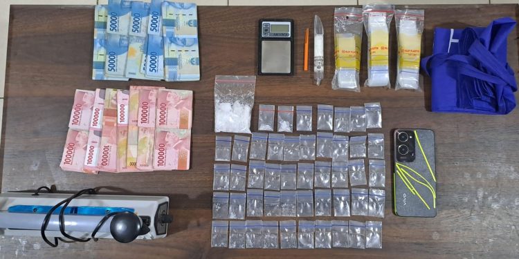 Polres Kukar Ungkap Peredaran Narkoba di Muara Jawa, 48 Paket Sabu Diamankan