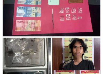 Polsek Sebulu Amankan Pemuda Desa Sumber Sari Simpan Delapan Poket Sabu