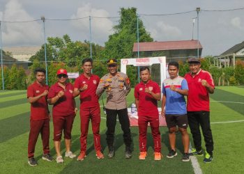 Polsek Tenggarong Gelar Turnamen Sepak Bola Usia Dini Meriahkan HUT ke-80 RI